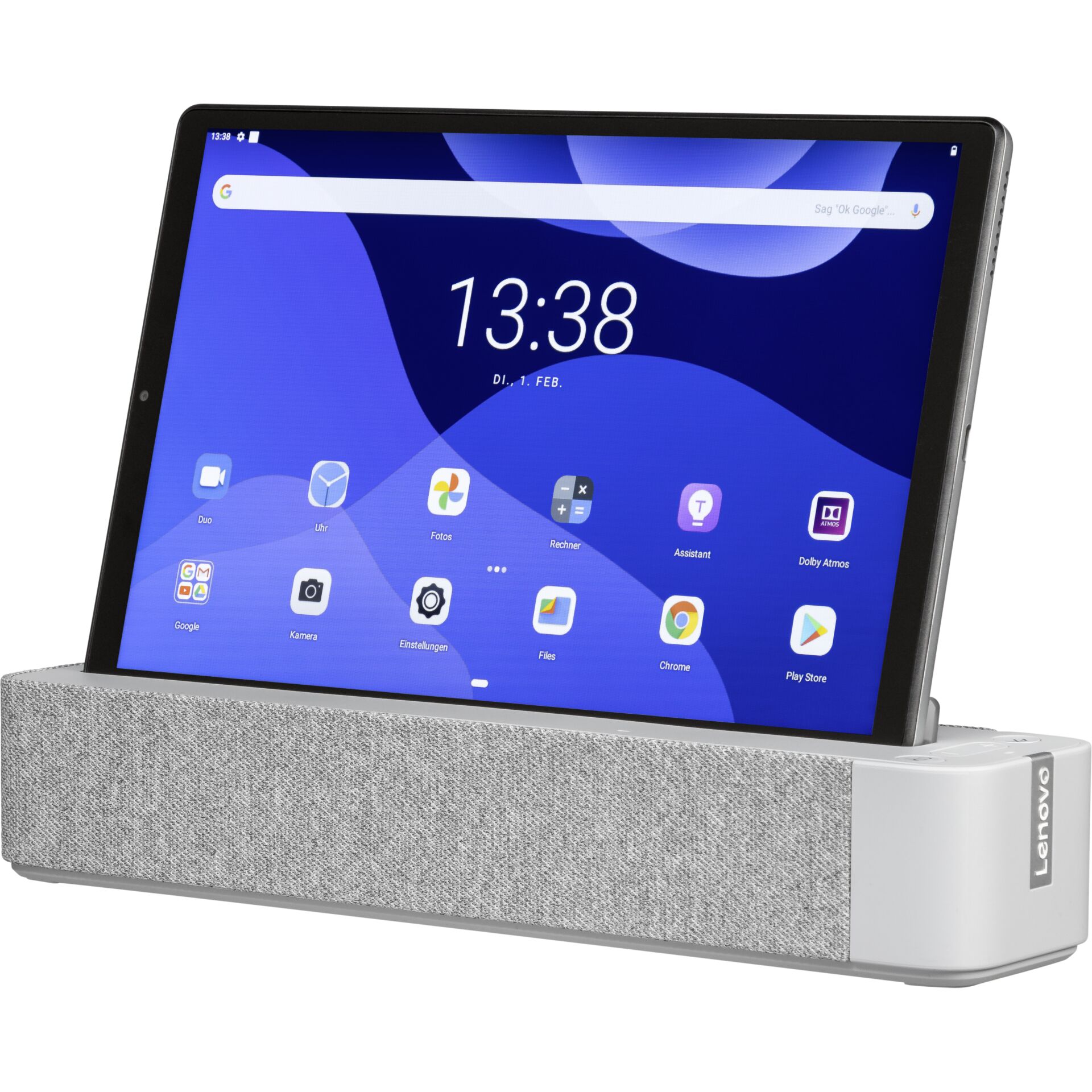 Lenovo Smart Tab M10 HD Gen 2 TB-X306FA Platinum Grey 64GB Tablet, 4x 2.30GHz + 4x 1.80GHz, 4GB RAM, 64GB Flash