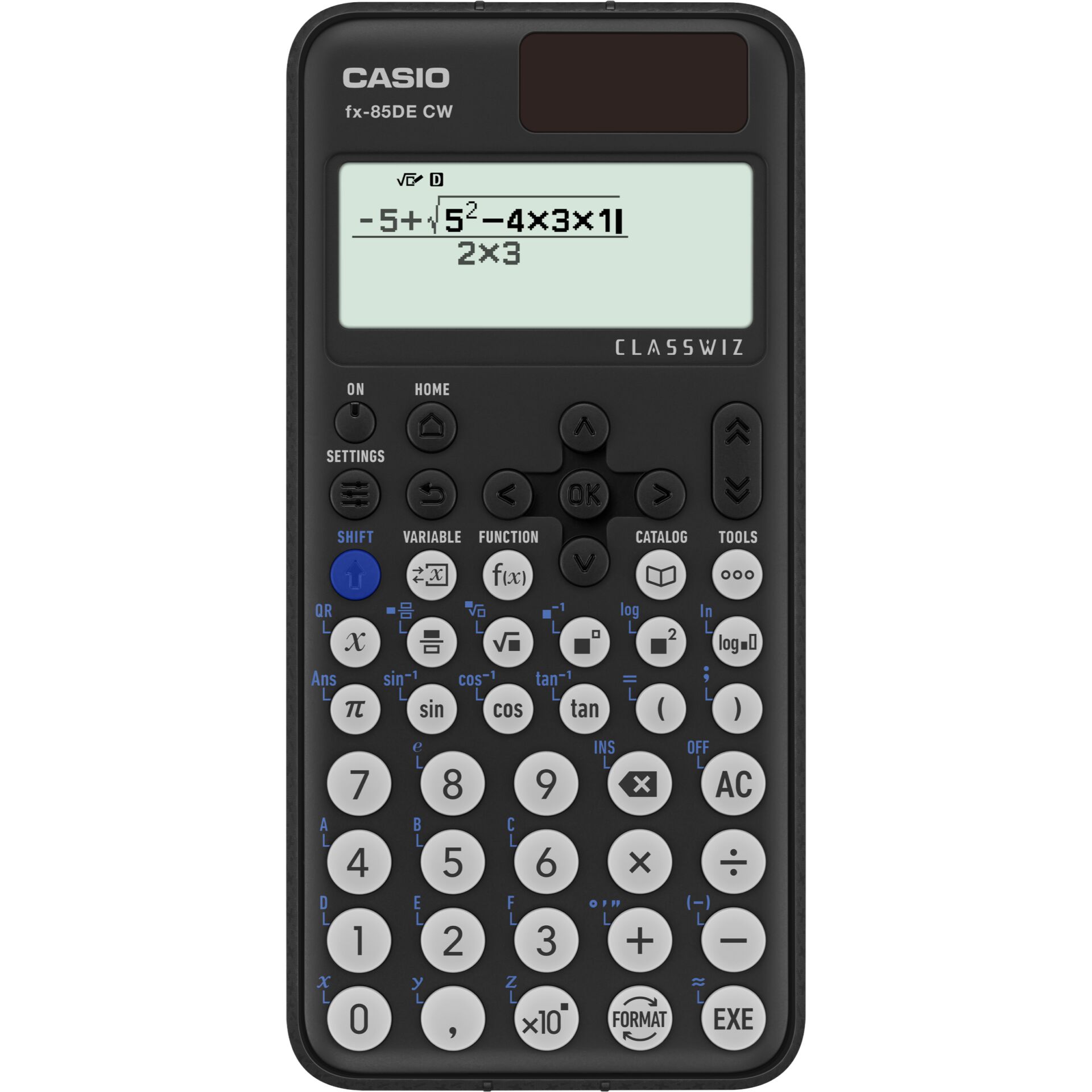 Casio FX-85DE CW Taschenrechner Tasche Wissenschaftlicher Taschenrechner Schwarz