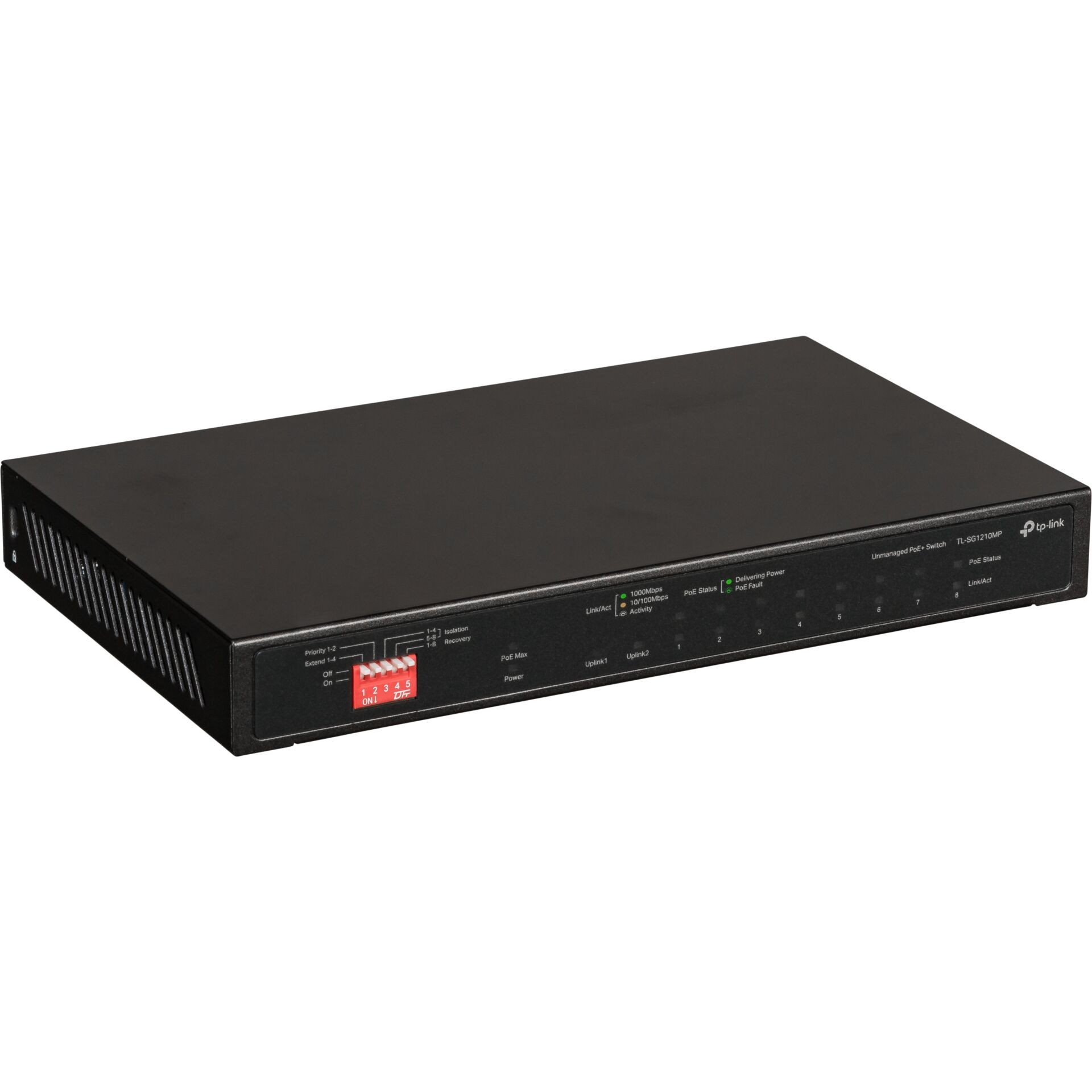 TP-Link TL-SG1200 Desktop Gigabit Switch, 9x RJ-45, 1x RJ-45/SFP, 123W PoE+, Backplane: 20Gb/s