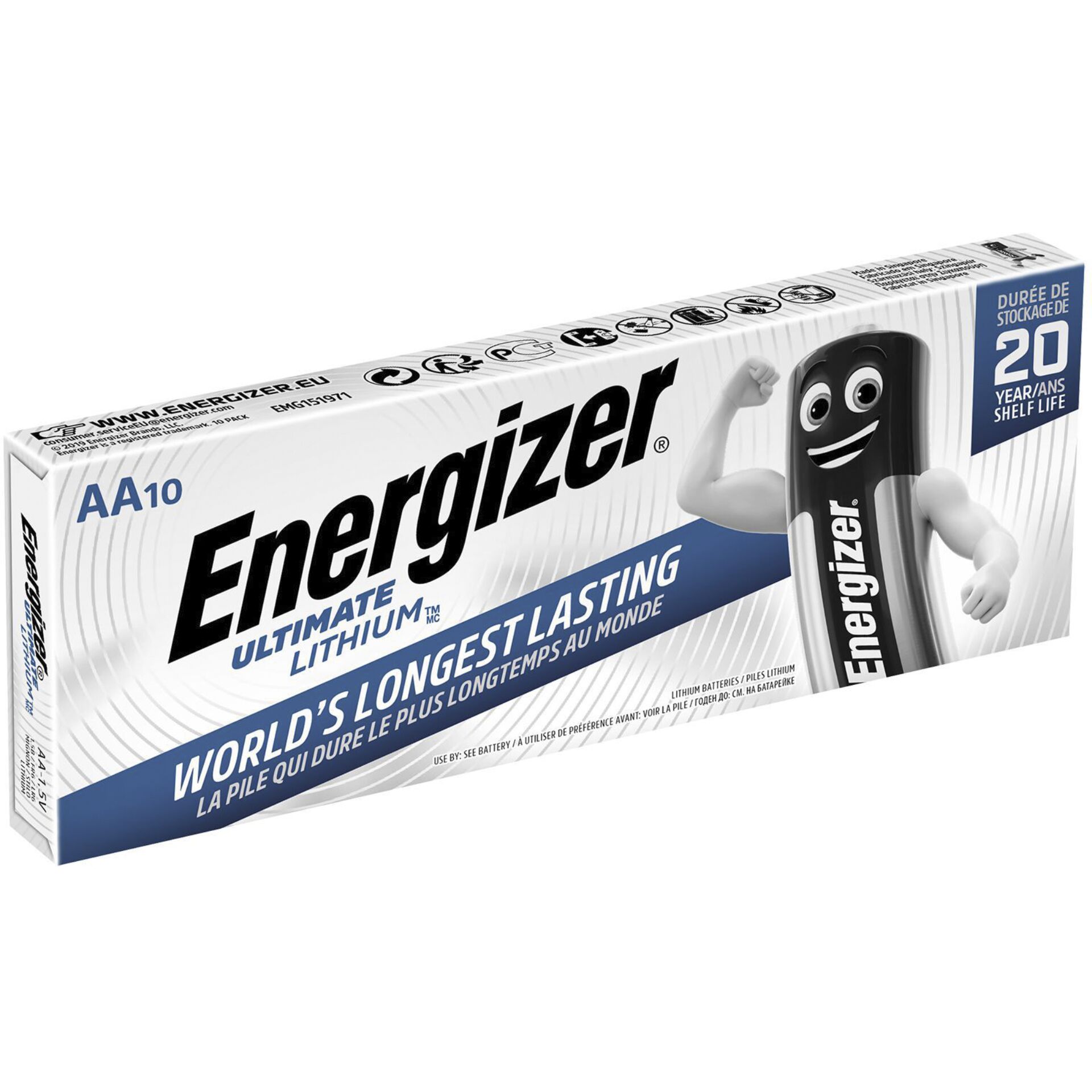 10er-Pack Energizer Ultimate Lithium Mignon AA 