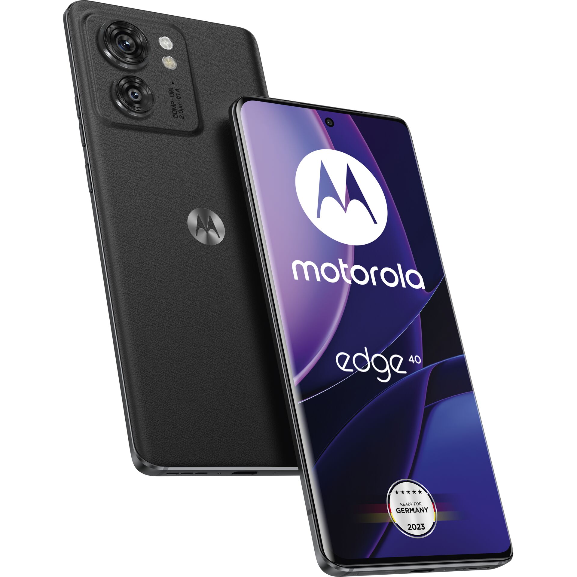 Motorola Edge 40 16,6 cm (6.55) Dual-SIM Android 13 5G USB Typ-C 8 GB 256 GB 4400 mAh Schwarz