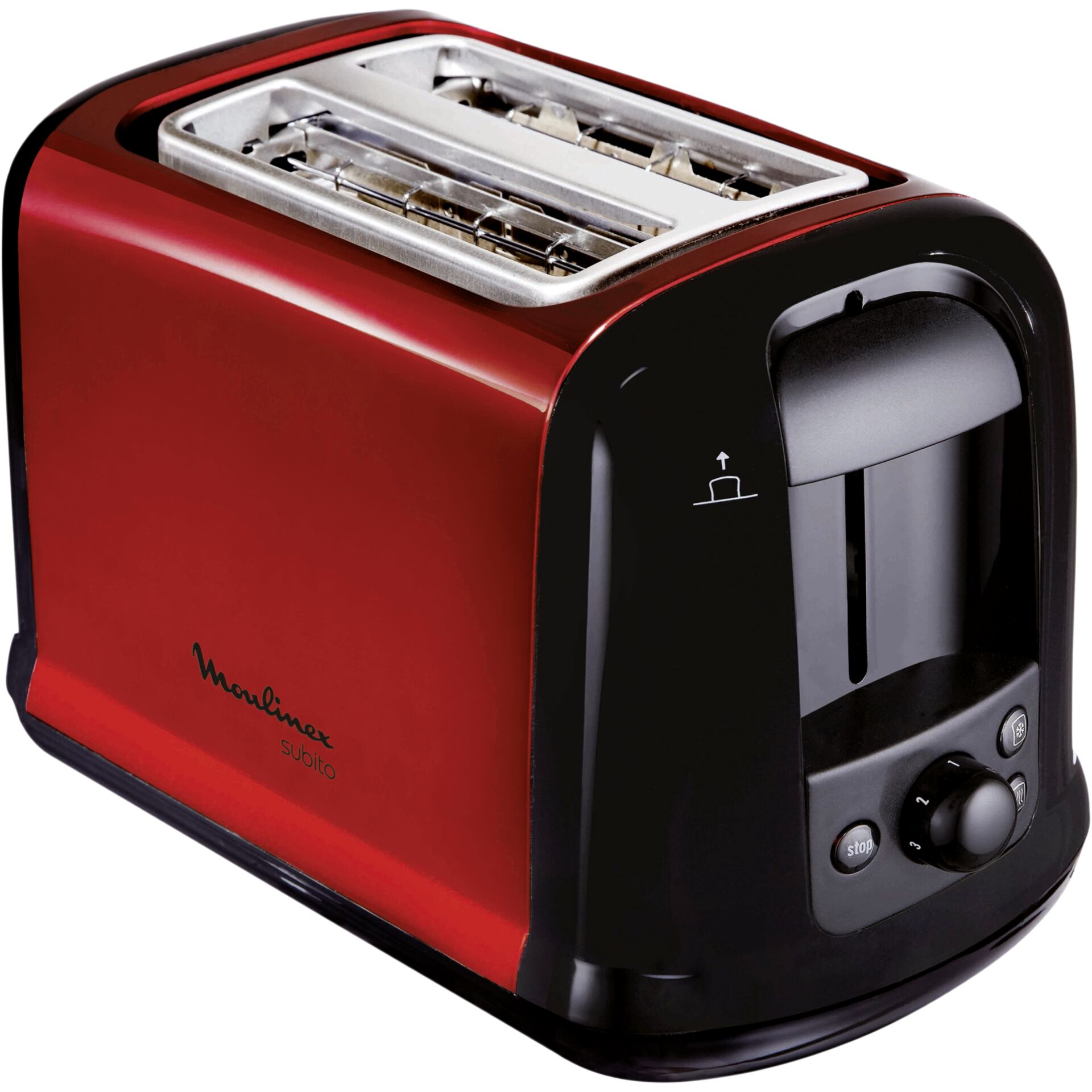 Moulinex LT261D Subito rot-metallic/schwarz Toaster 
