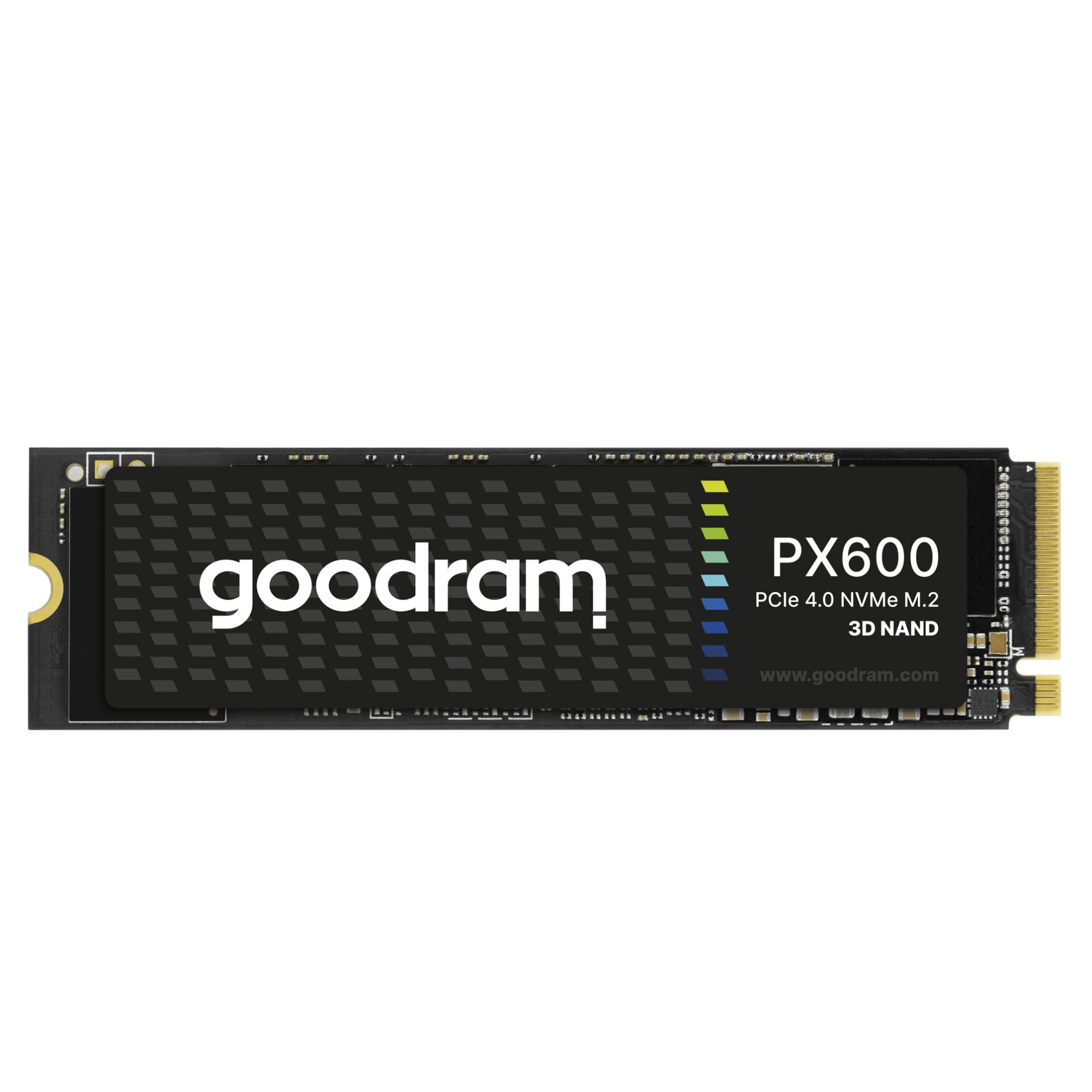 2.0 TB SSD goodram PX600, M.2/M-Key (PCIe 4.0 x4), lesen: 5000MB/s, schreiben: 4200MB/s SLC-Cached, TBW: 600TB