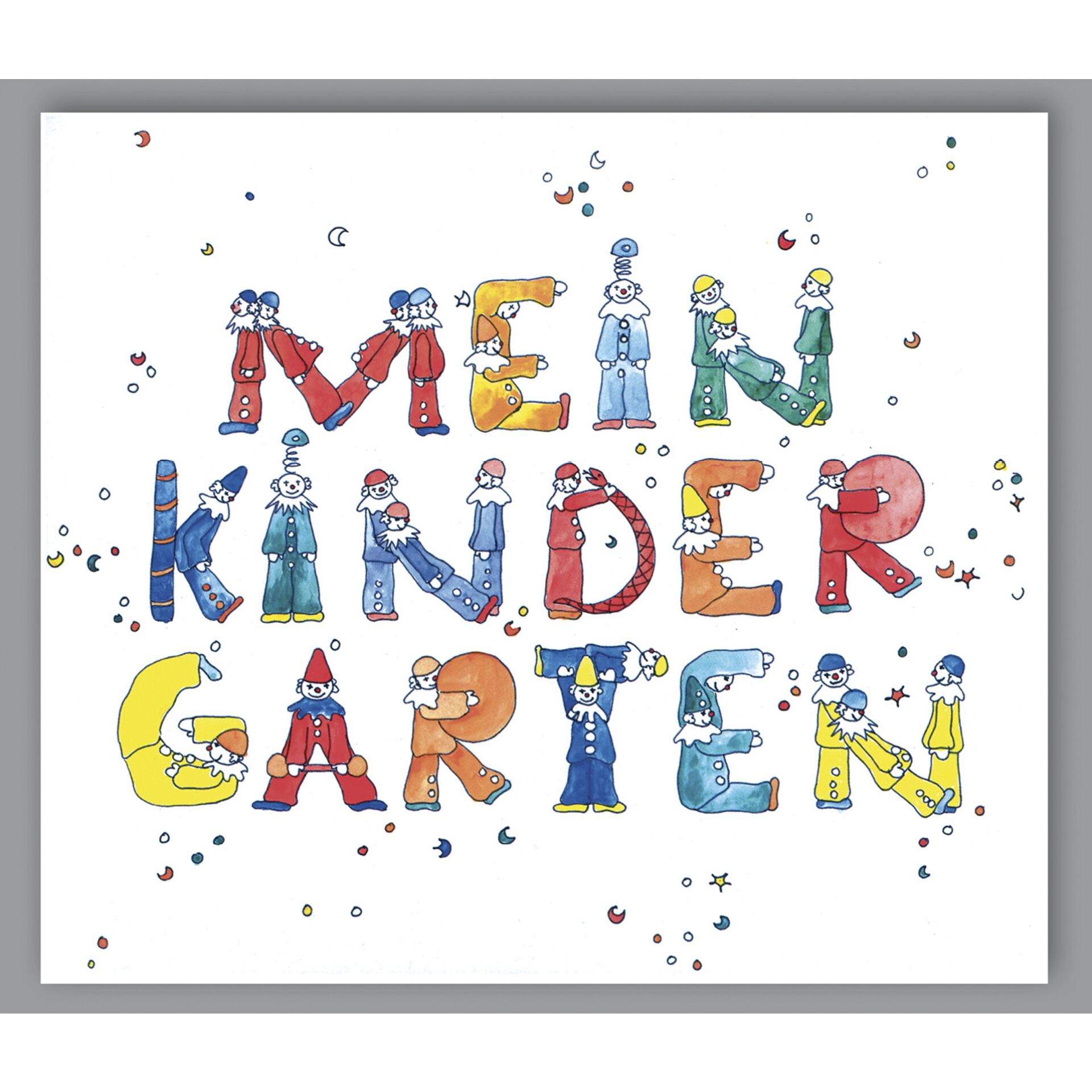 1x25 Daiber  Clowns-Mein Kinder- Garten  Kinder Portraitmappen