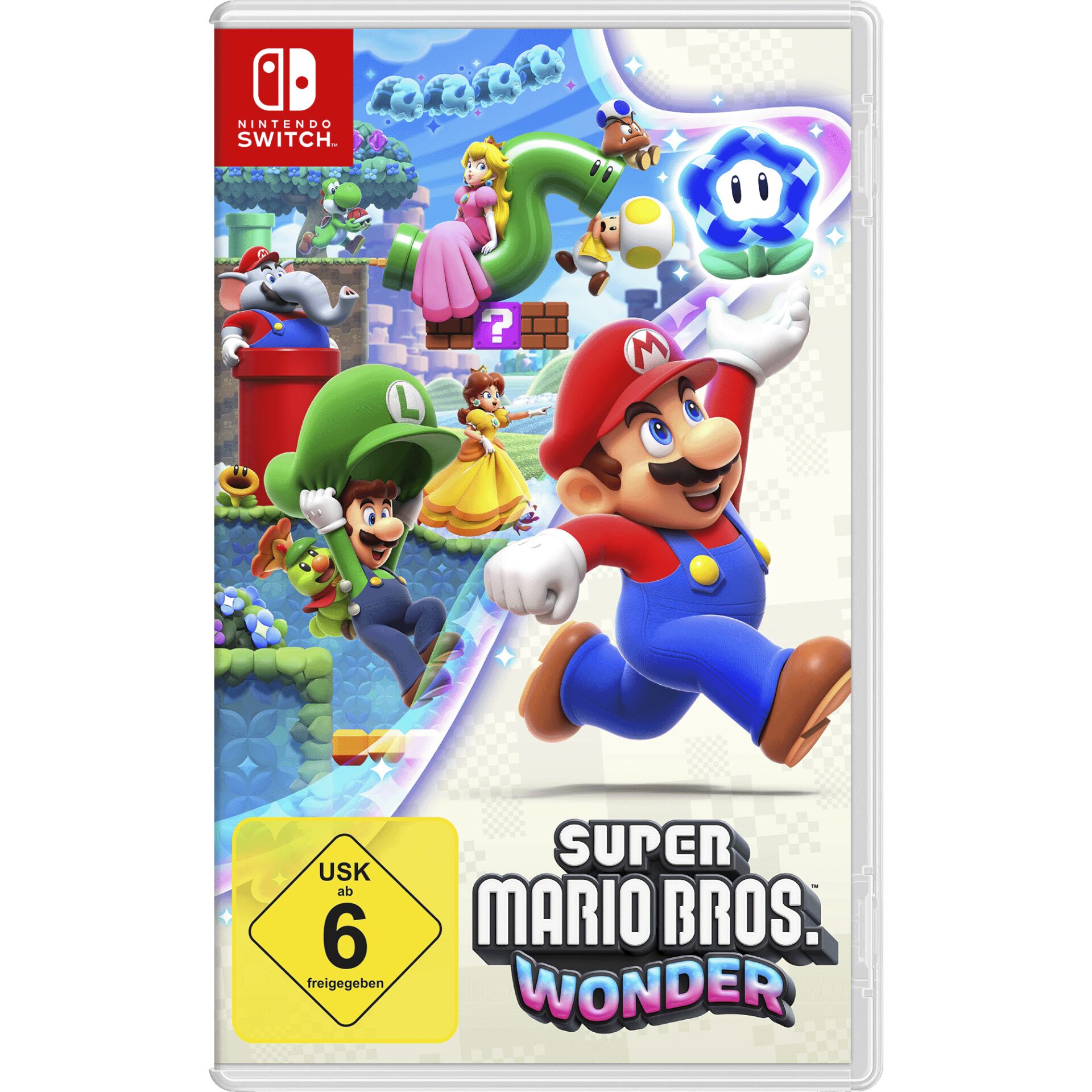 Nintendo Super Mario Bros. Wonder Standard Traditional Chinese, German, Dutch, English, Spanish, French, Italian, Japanese, Korean, Portuguese, Russian Nintendo Switch