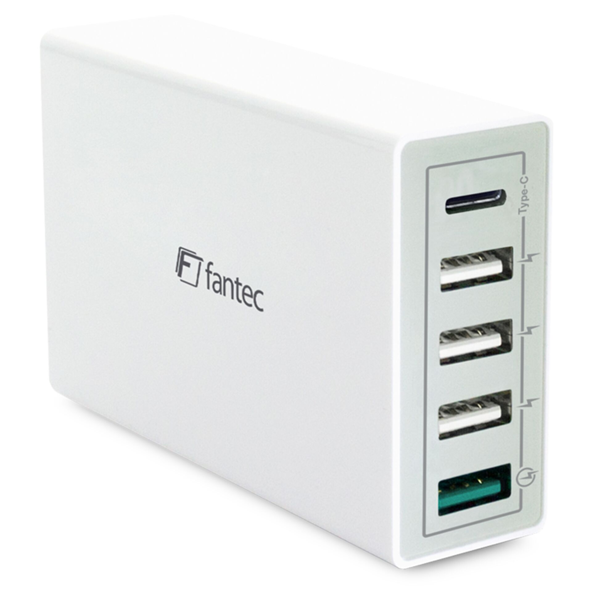 Fantec QC3-A51 Quick Charge 5-Port USB Schnellladegerät 
