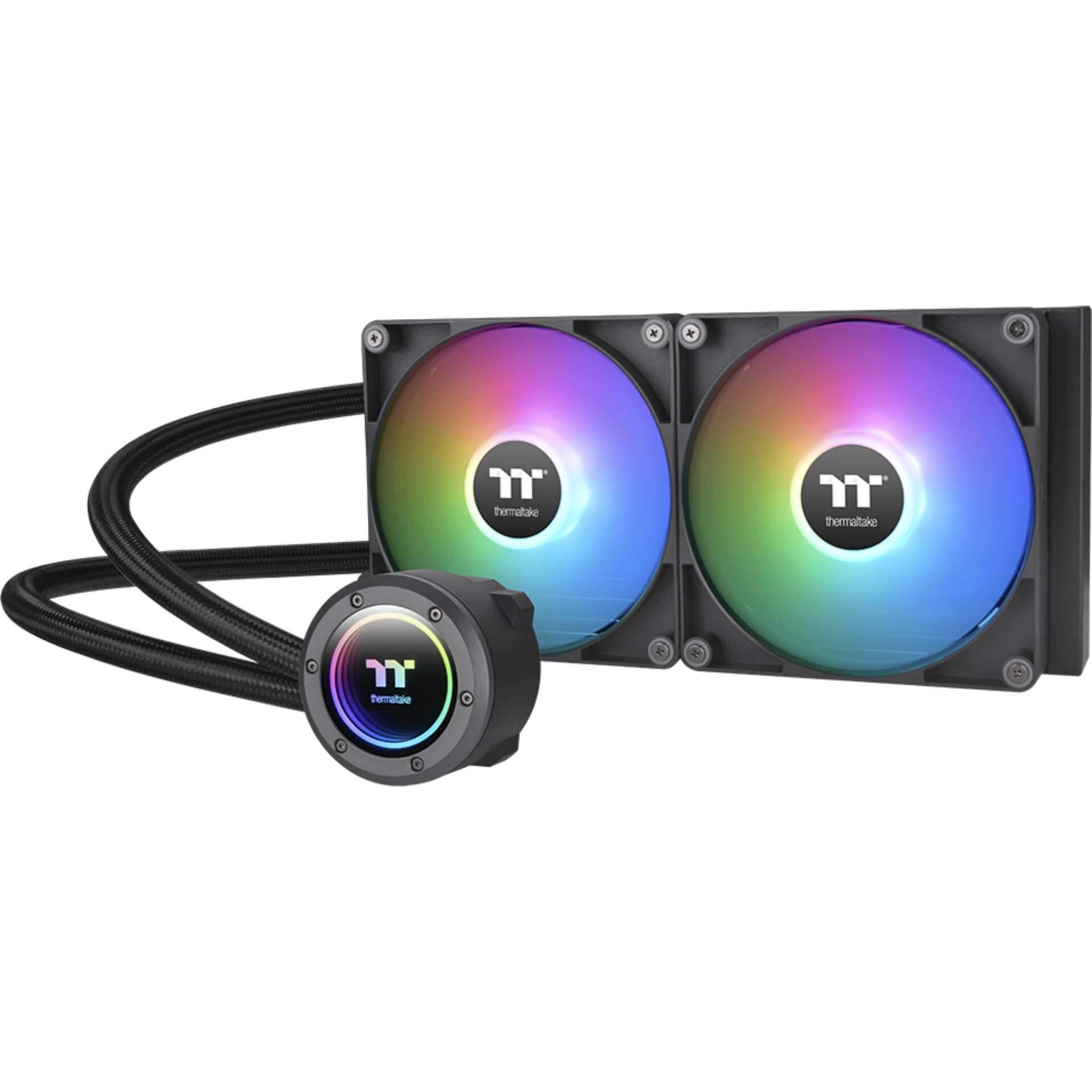 Thermaltake TH280 V2 ARGB Sync Prozessor All-in-One-Flüssigkeitskühler 14 cm Schwarz