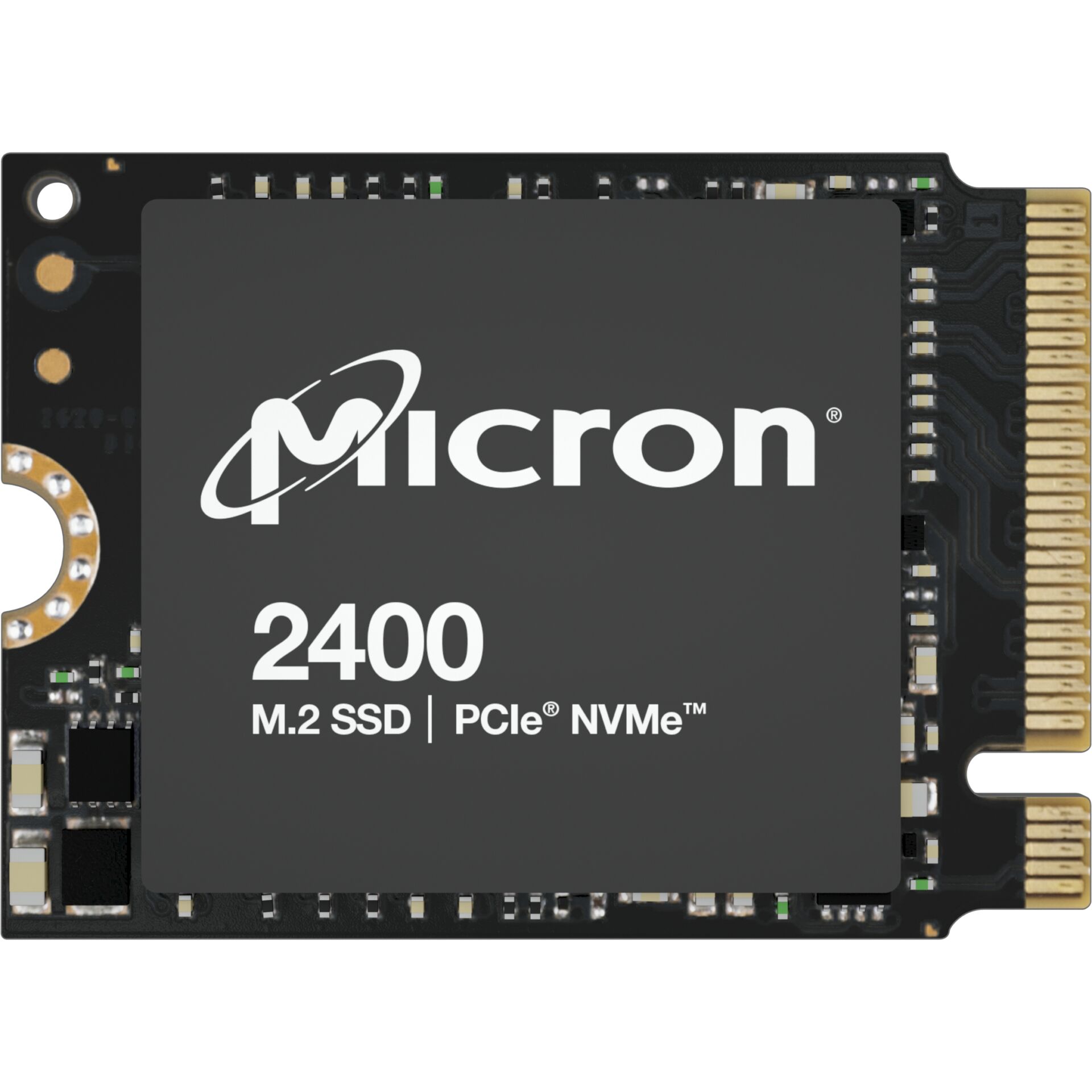 2.0 TB SSD Micron 2400, M.2/M-Key (PCIe 4.0 x4), lesen: 4500MB/s, schreiben: 4000MB/s SLC-Cached, TBW: 600TB