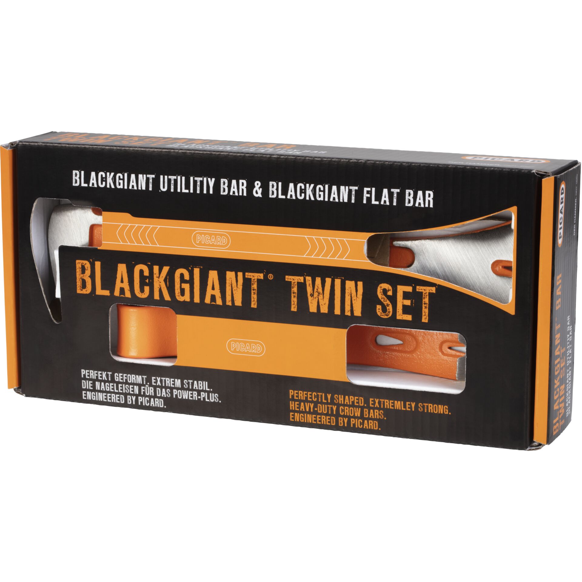 Picard Nageleisen Black Giant Bar 2er Set Flat+Utility