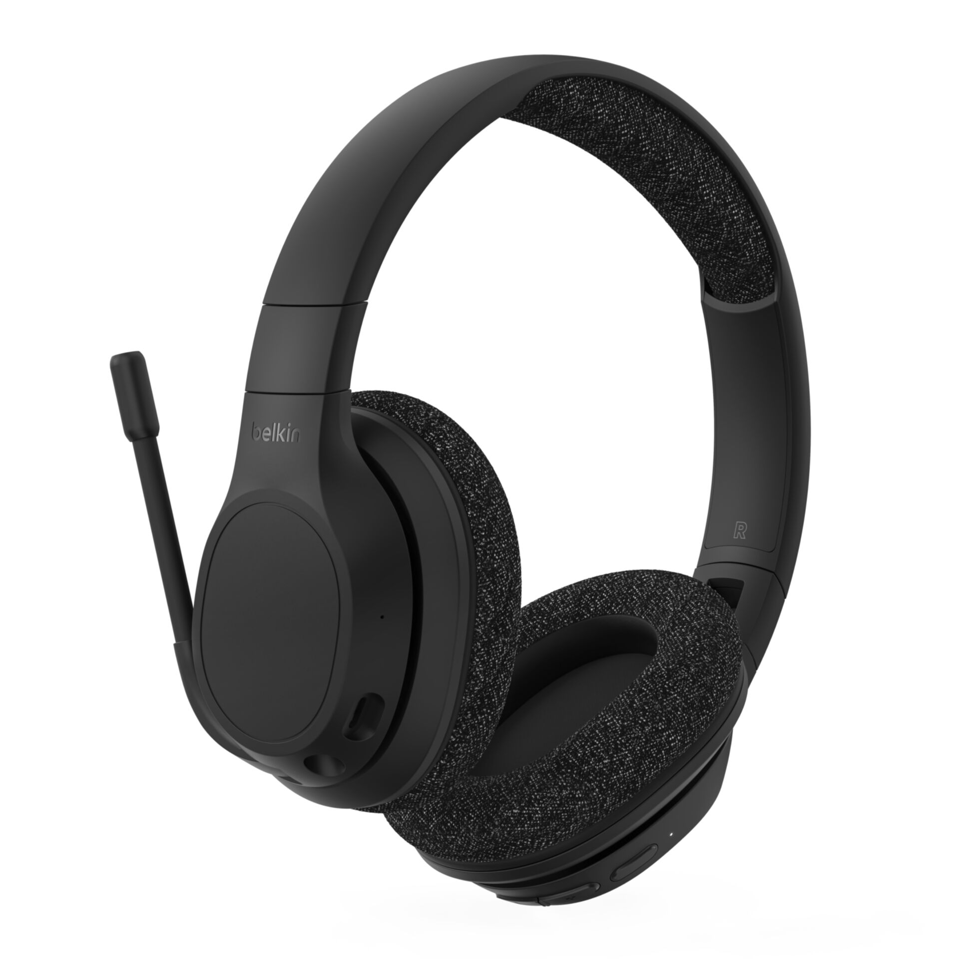 Belkin SoundForm Adapt Kopfhörer Verkabelt & Kabellos Kopfband Anrufe/Musik USB Typ-C Bluetooth Schwarz
