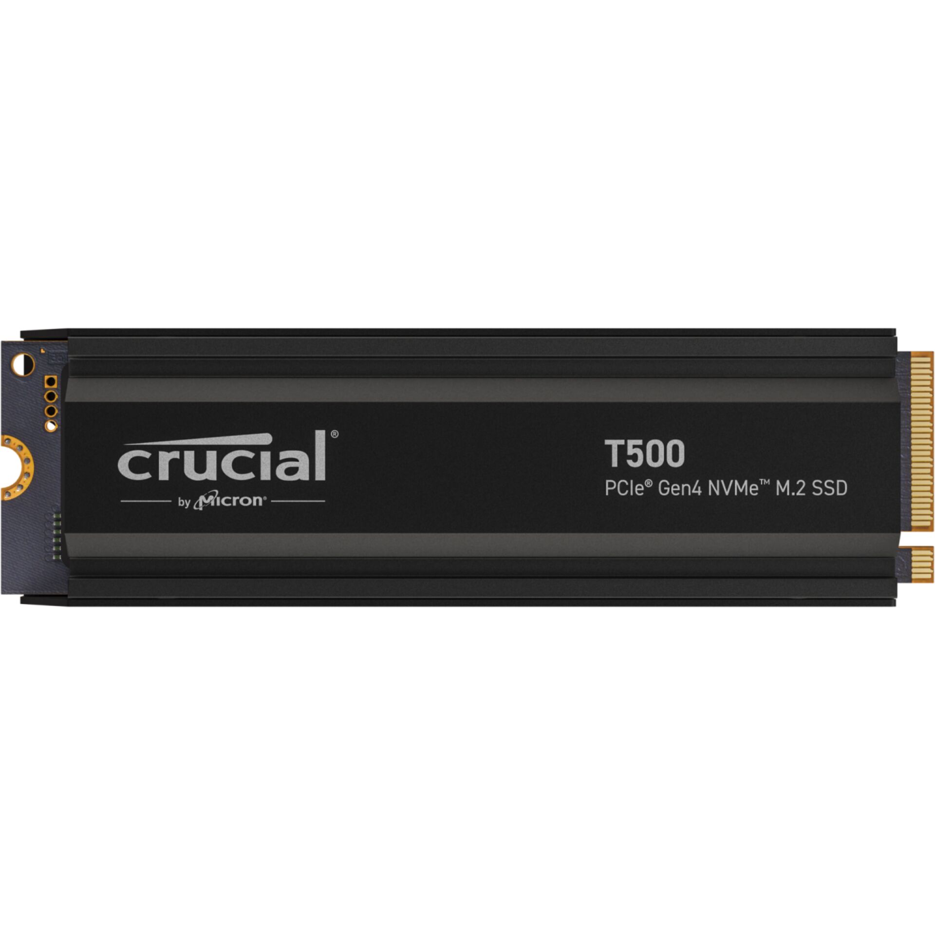 2.0 TB SSD Crucial T500 SSD, M.2/M-Key (PCIe 4.0 x4), lesen: 7400MB/s, schreiben: 7000MB/s SLC-Cached, TBW: 1.2PB