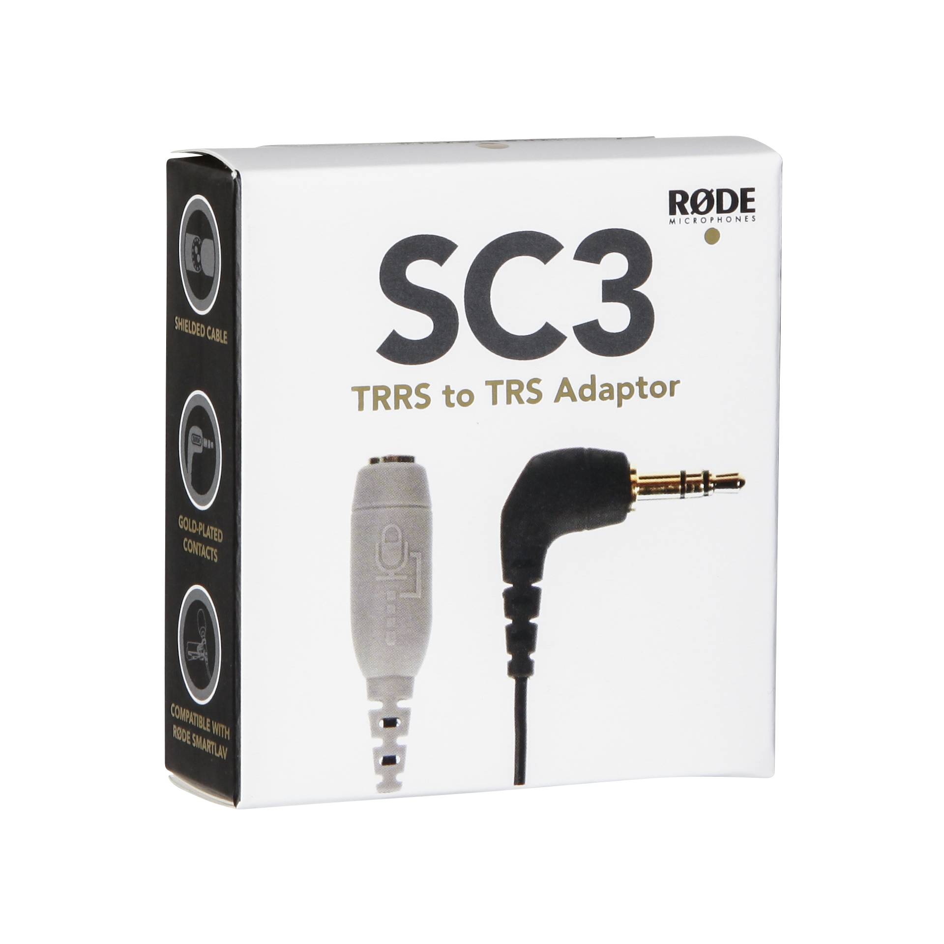 Rode Mikrofon Adapter SC3, 3,5mm 4Pin (buchse) > 3,5mm 3Pin (stecker)