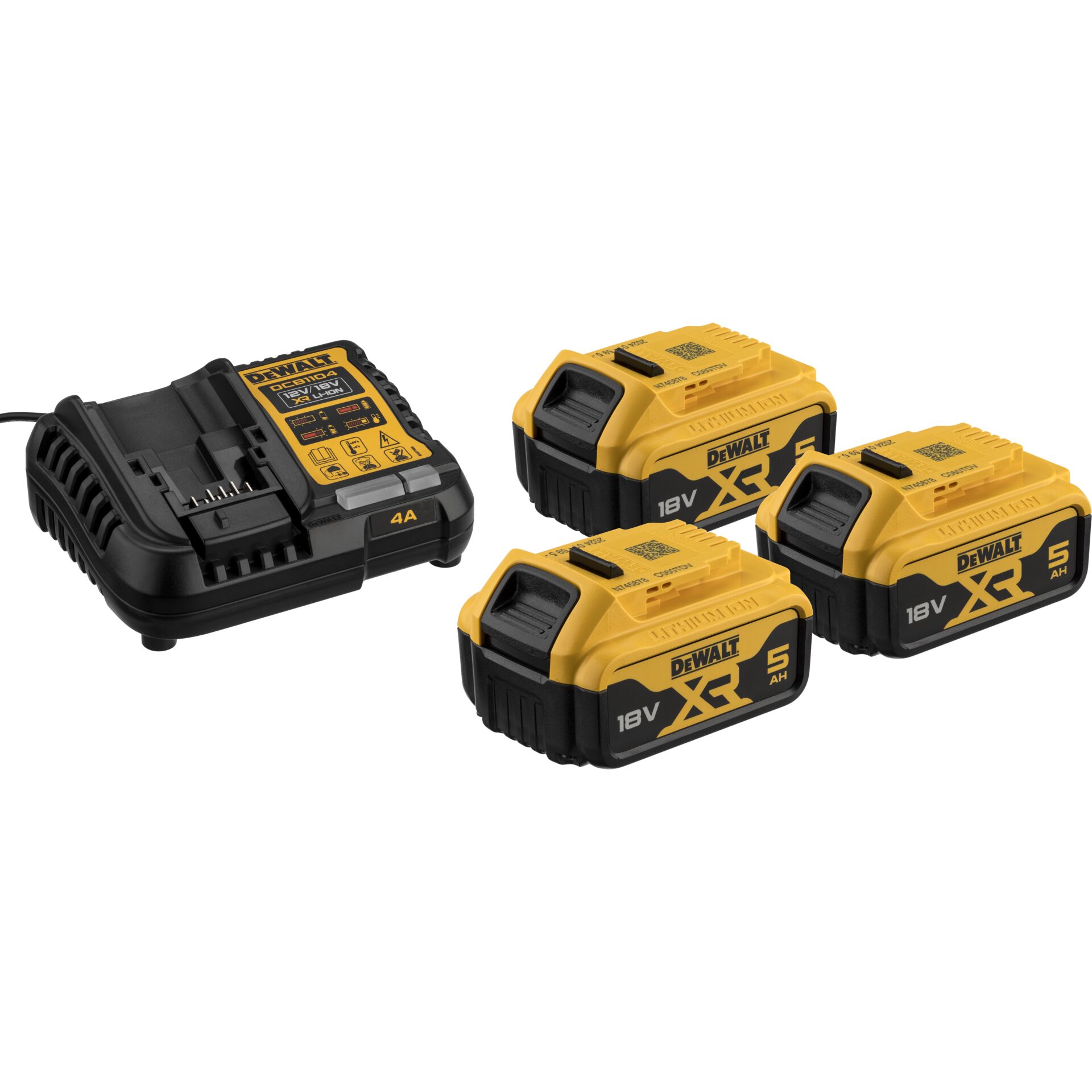 DeWALT DCB1104P3-QW cordless tool battery / charger Battery & charger set