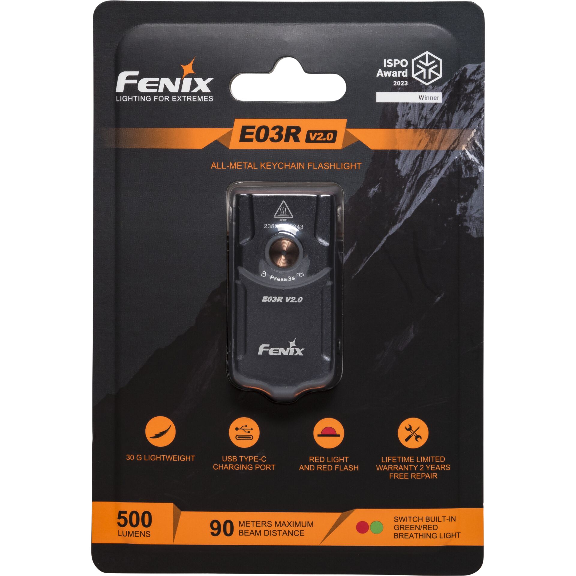 Fenix E03R V2.0 Taschenlampe