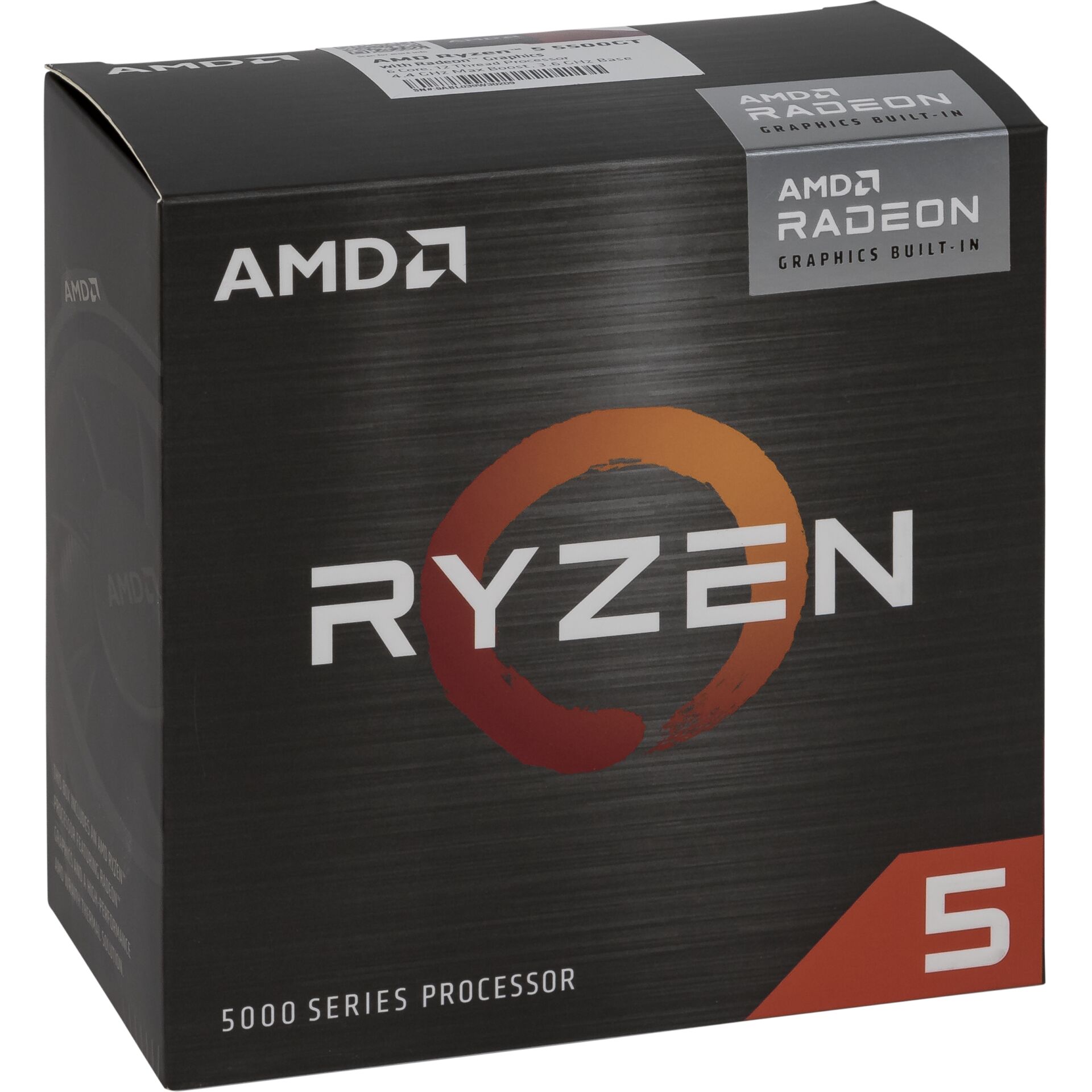 AMD Ryzen 5 5500GT, 6C/12T, 3.60-4.40GHz, boxed, Sockel AMD AM4 (PGA1331), Cezanne CPU