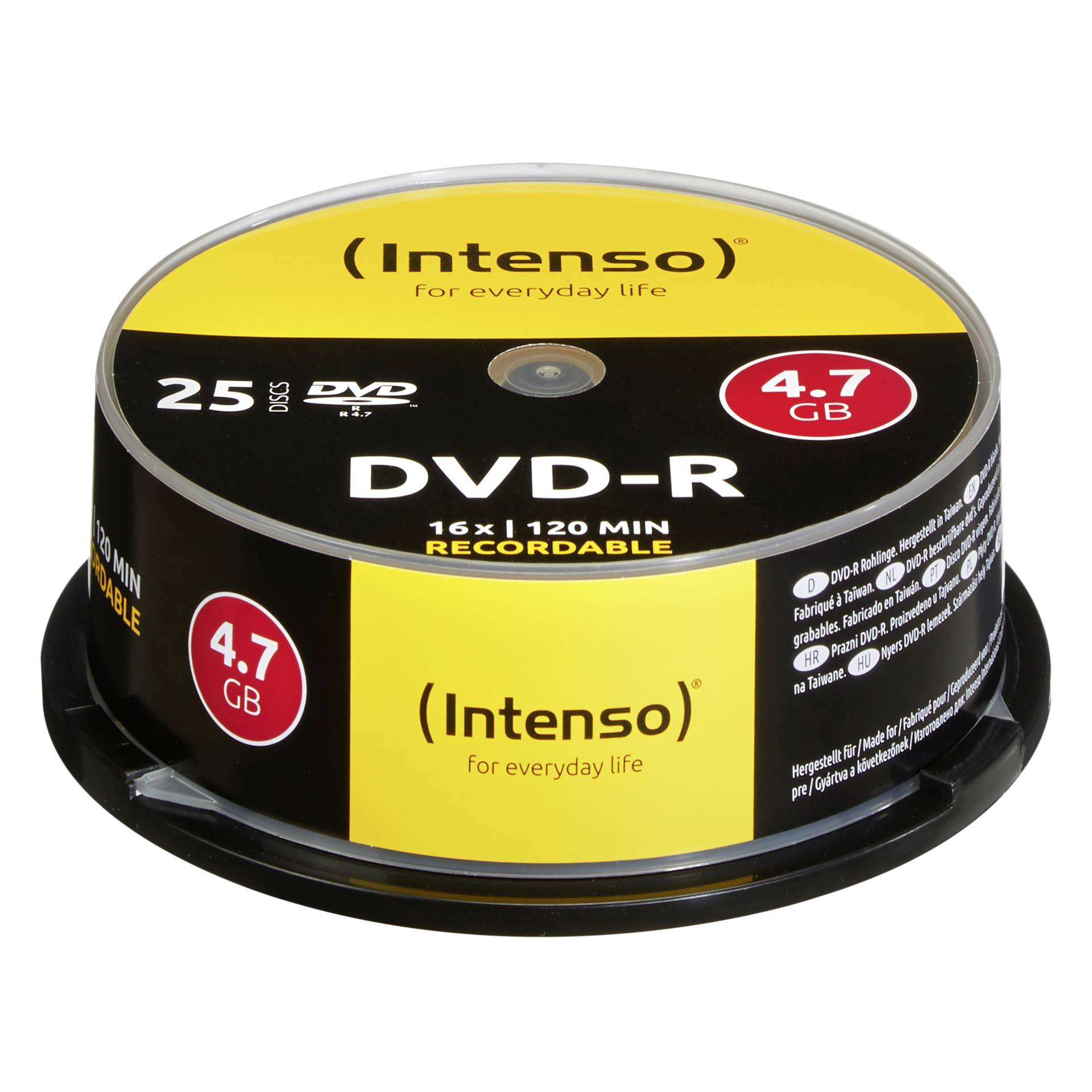 Intenso DVD+R 16x 25er Spindel 4,7GB DVD-Rohling 