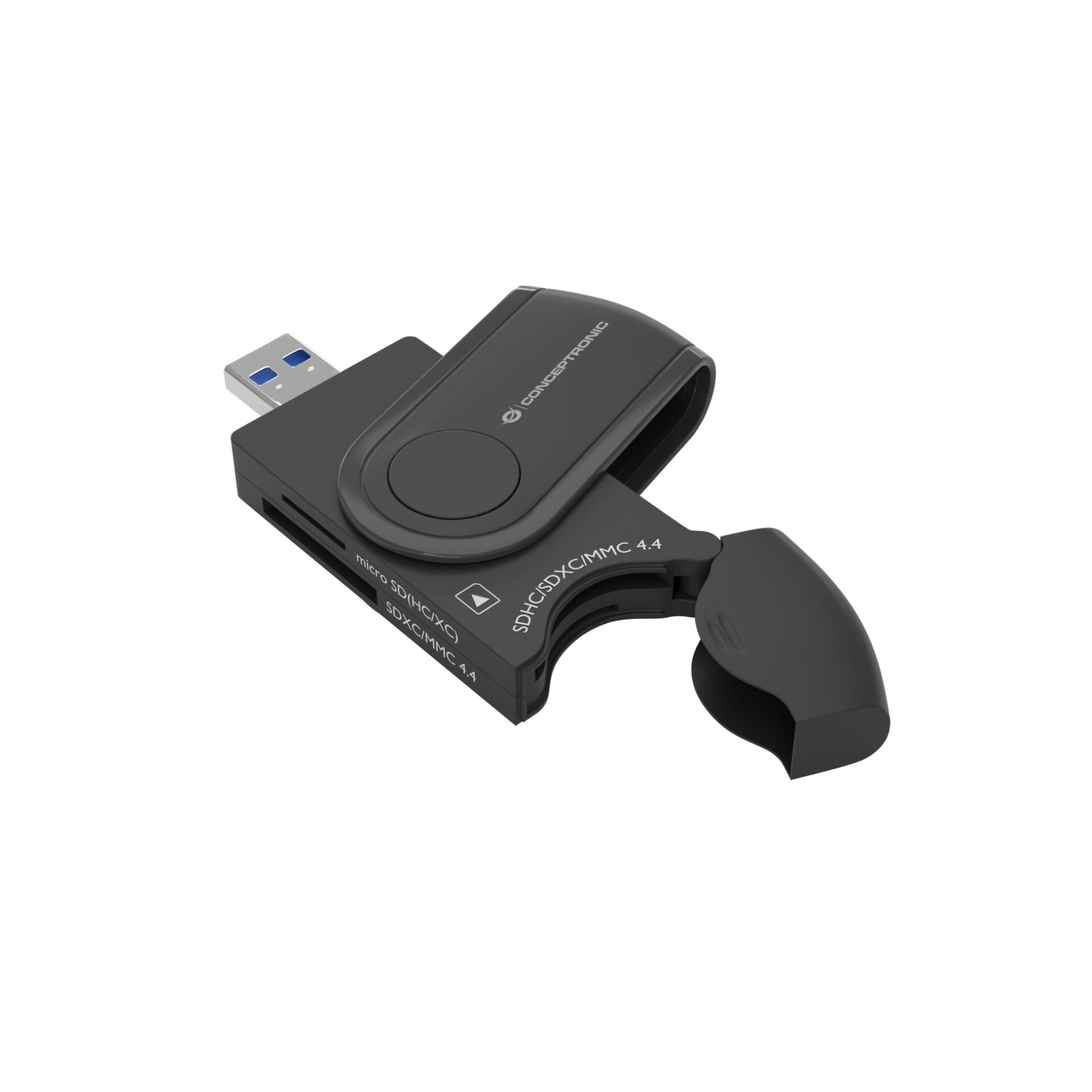 Conceptronic StreamVault BIAN04B Kartenleser USB 3.2 Gen 1 (3.1 Gen 1) Type-A Schwarz