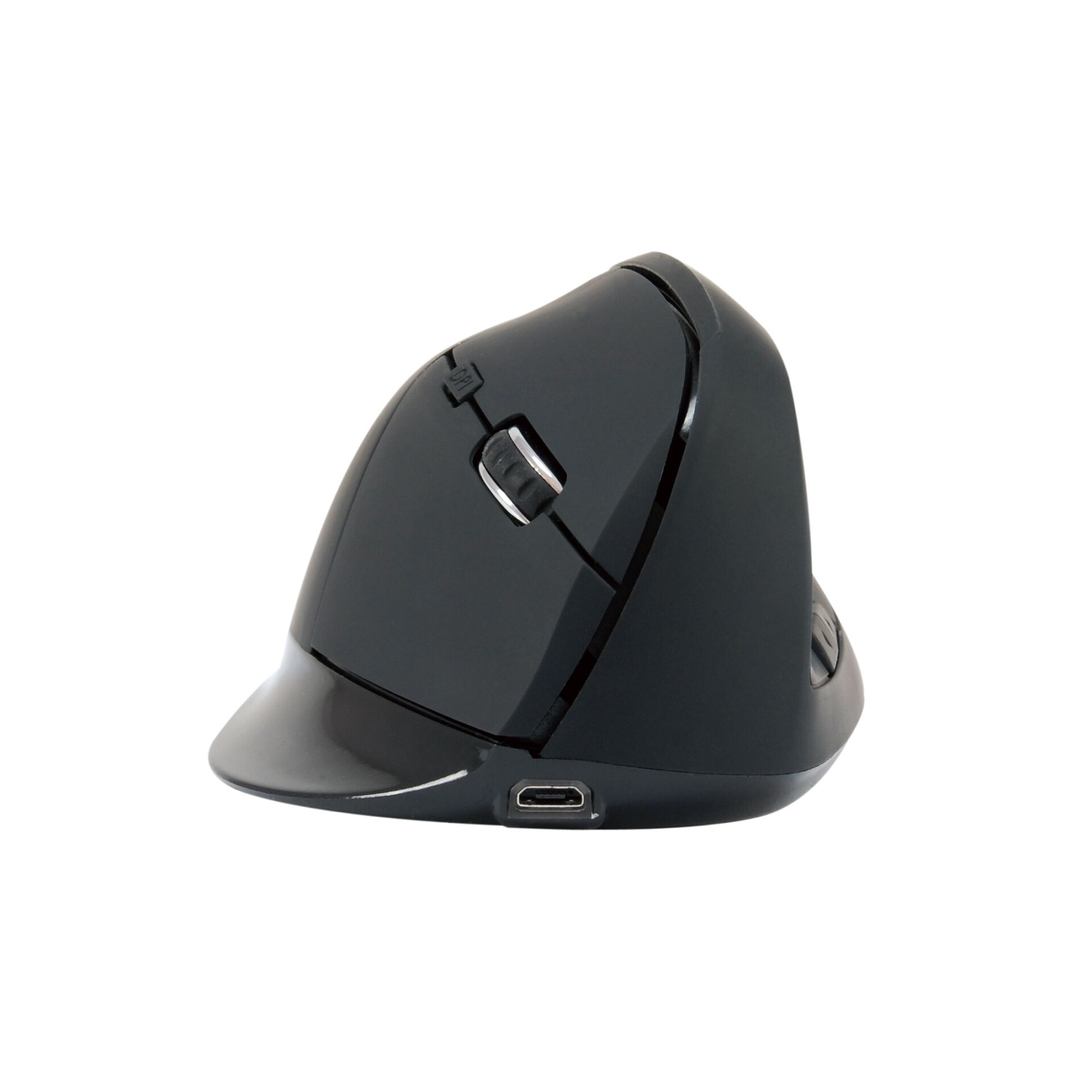 Conceptronic LORCAN03B ERGO Vertikale 6-Tasten Bluetooth Maus schwarz, Maus, rechtshänder (vertikal)
