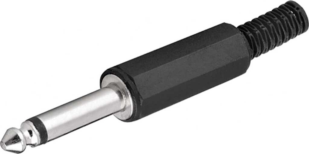 Goobay Klinkenstecker - 6,35 mm - mono 6,35-mm-Klinkenstecker (2-polig, mono)