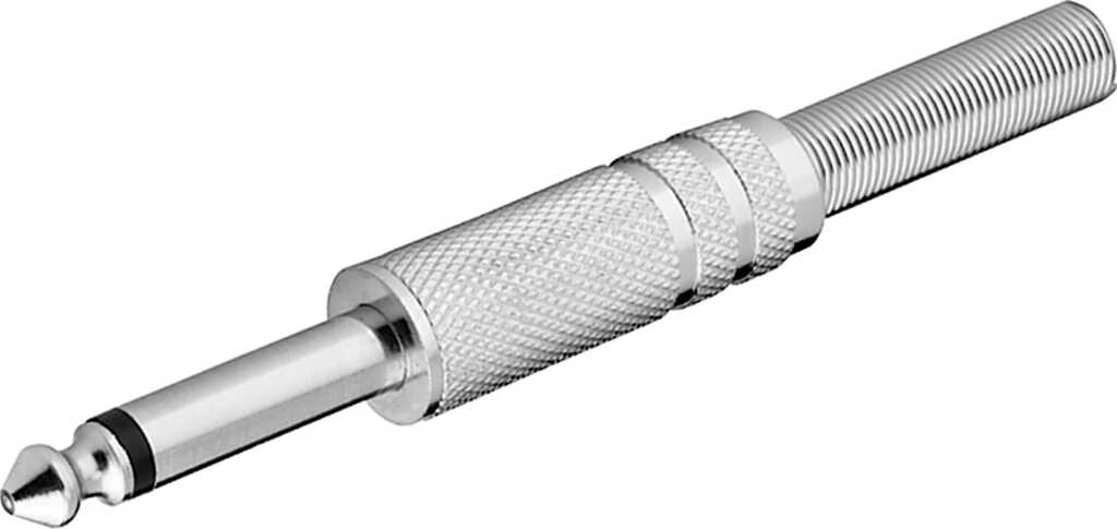 Goobay Klinkenstecker - 6,35 mm - mono 6,35-mm-Klinkenstecker (2-polig, mono)