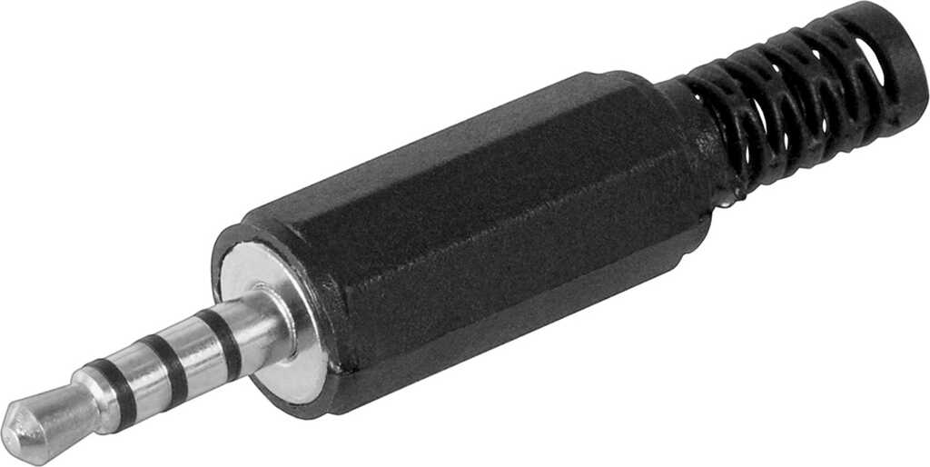 Goobay Klinkenstecker - 3,5 mm - stereo 3,5-mm-Klinkenstecker (4-polig, stereo)