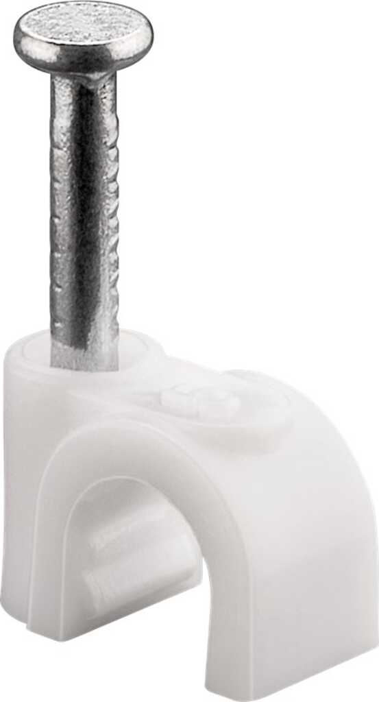 Goobay Kabelschelle 5 mm, weiß Befestigung für Kabel mit Durchmesser bis 5 mm