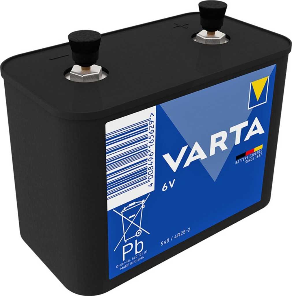 Varta 4R25-2 (540) Batterie, 1 Stk. Folie Zinkchlorid Batterie, 6 V
