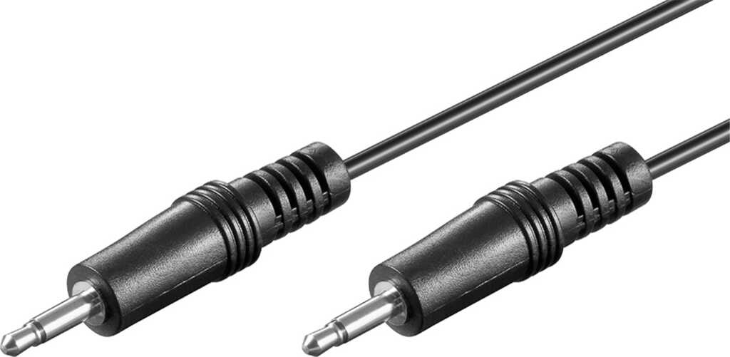 1,5m Goobay Audio Verbindungskabel AUX, 3,5 mm Mono Klinke 3,5 mm Stecker (2-Pin, mono) > Klinke 3,5 mm Stecker (2-Pin, mono)