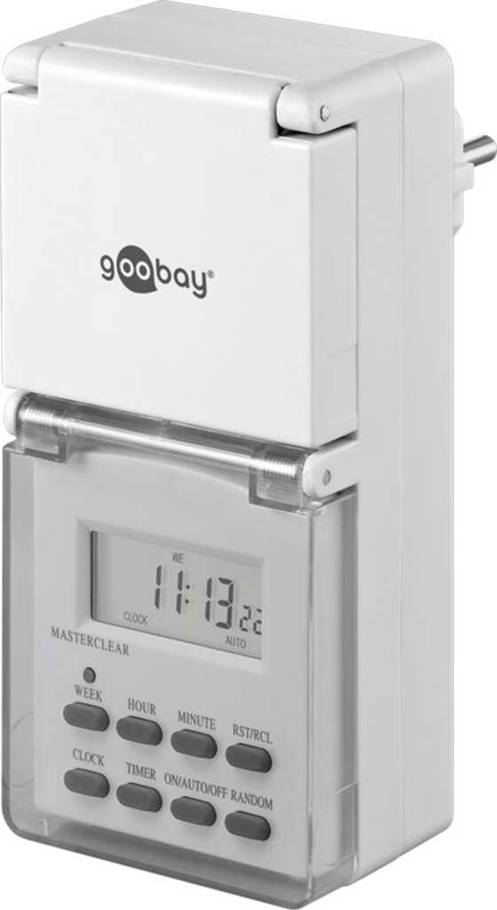 goobay Digitale Zeitschaltuhr IP44 präzise und komfortabel