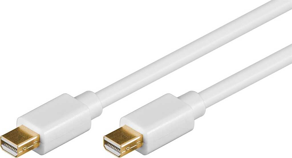 1m Mini DisplayPort-Kabel 1.2 stecker/ stecker für 4k/30Hz weiss goobay