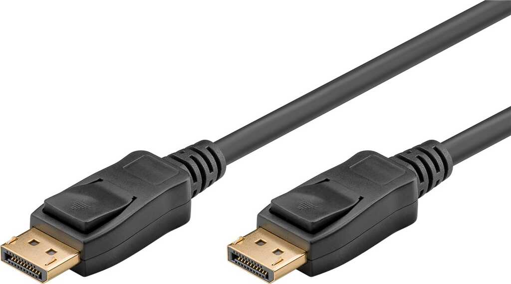 3m DisplayPort-Kabel 2.0 stecker/ stecker für 8k/60Hz, bis zu 40 Gbit/s schwarz goobay