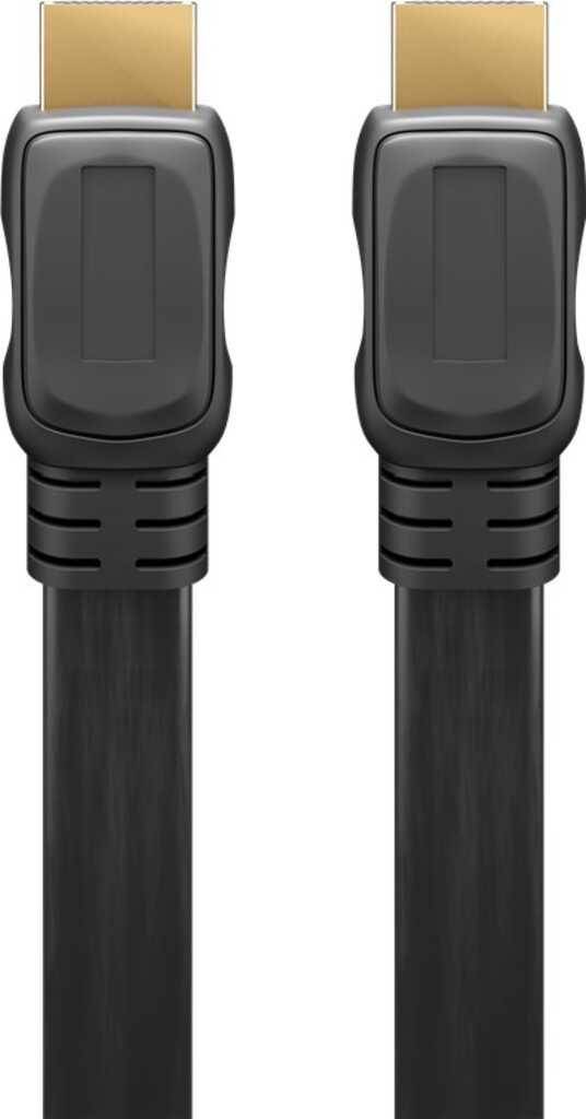 1,5m Goobay High-Speed-HDMI-Flachkabel mit Ethernet (4K@60Hz) HDMI-Stecker (Typ A) > HDMI-Stecker (Typ A)