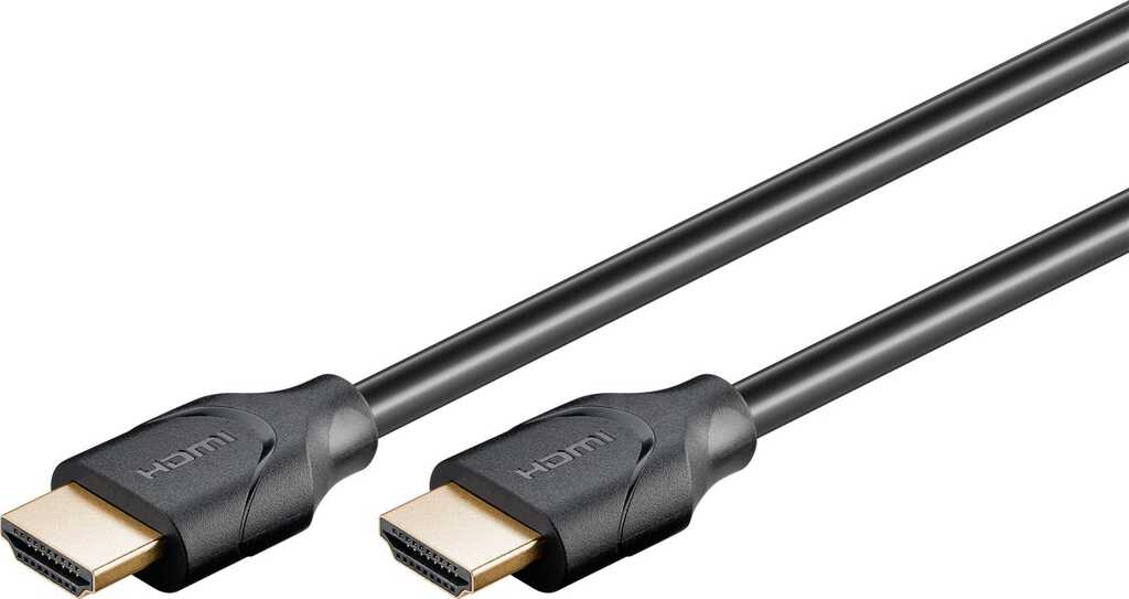 2m Ultra High Speed 2.1 HDMI > HDMI-Kabel, stecker/ stecker mit Ethernet für 8K@60Hz schwarz goobay
