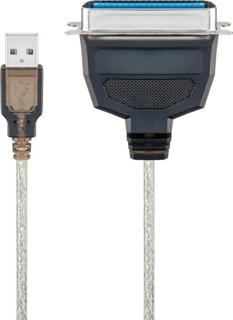 1,5m Kabel Drucker USB-Parallel schwarz goobay