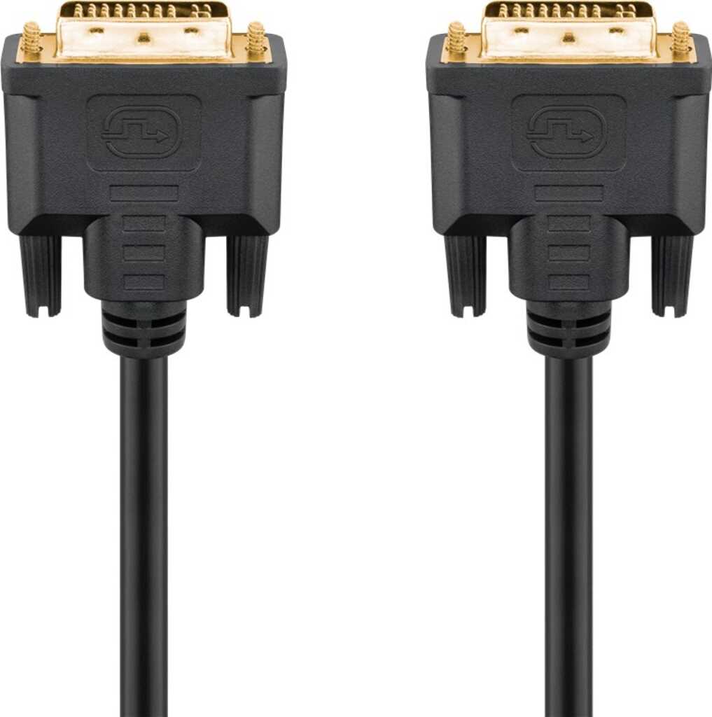 Goobay DVI-I Full HD-Kabel Dual Link, vergoldet DVI-I-Stecker Dual-Link (24+5 pin) > DVI-I-Stecker Dual-Link (24+5 pin)