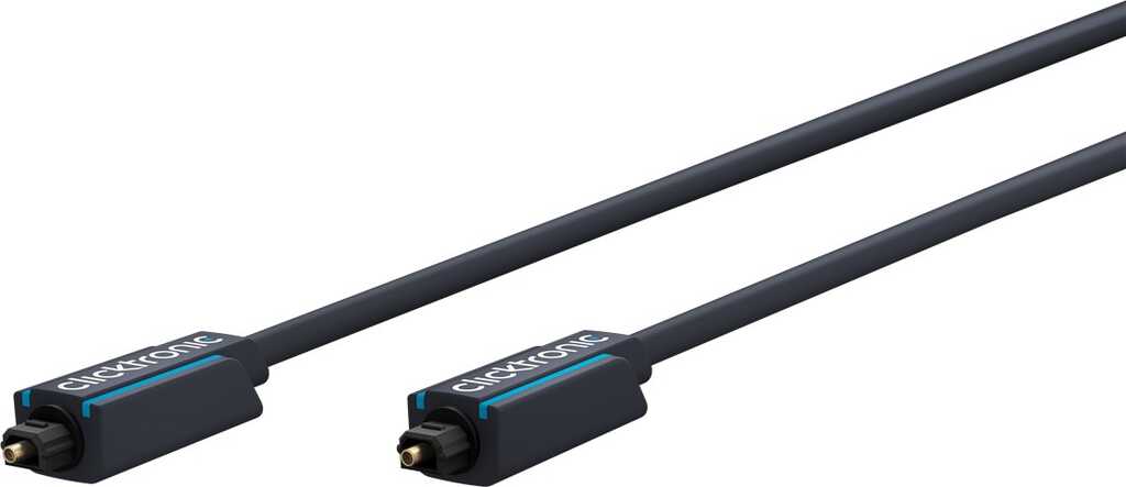 ClickTronic 5m Toslink Opto-Set Audio-Kabel Blau