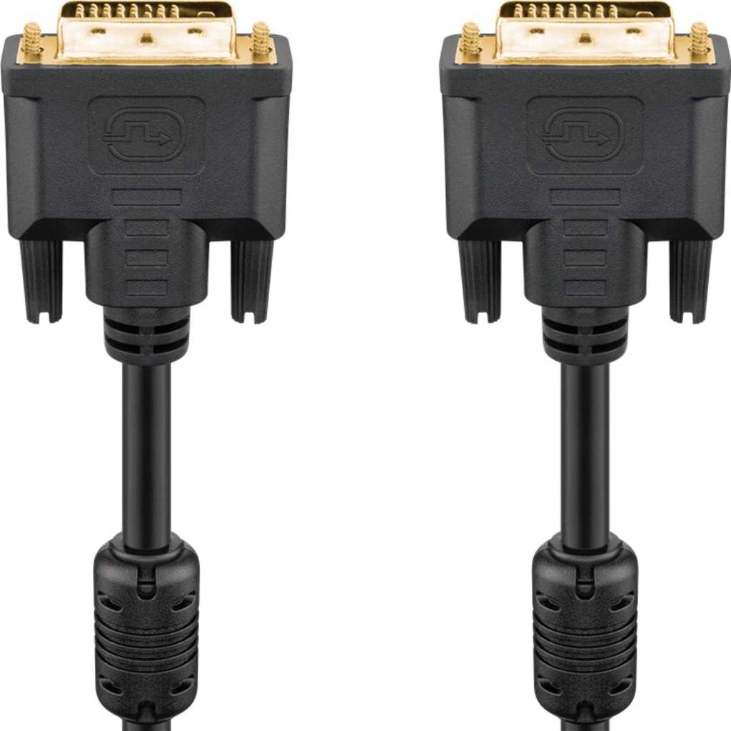 3m DVI-D FullHD Kabel Stecker/ Stecker vergoldet goobay