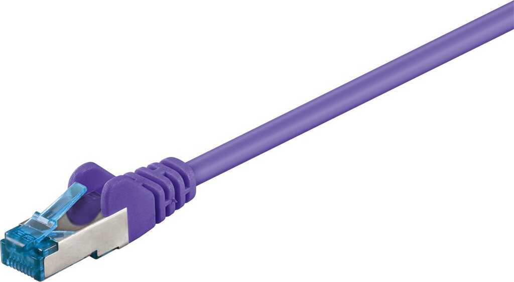 10m Patchkabel Cat.6a S/FTP violett (10 Gbit/s/ 500 MHz) goobay