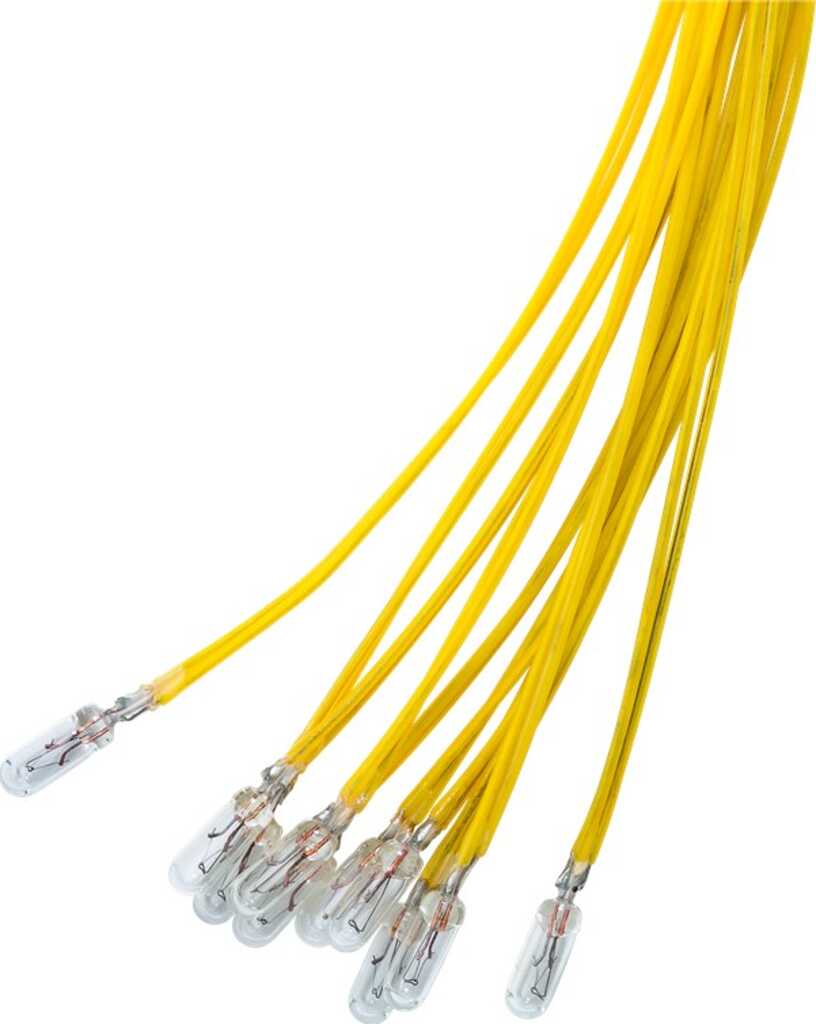Goobay T1 Subminiatur-Glühlampe, 1,1 W gelb, 0,3 m Kabel, 14 V (DC), 80 mA