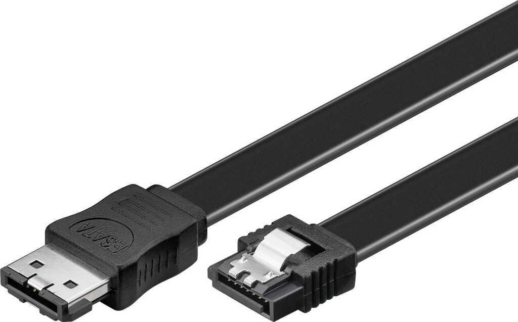 Goobay 0.5m SATA/eSATA Cable SATA-Kabel 0,5 m Schwarz