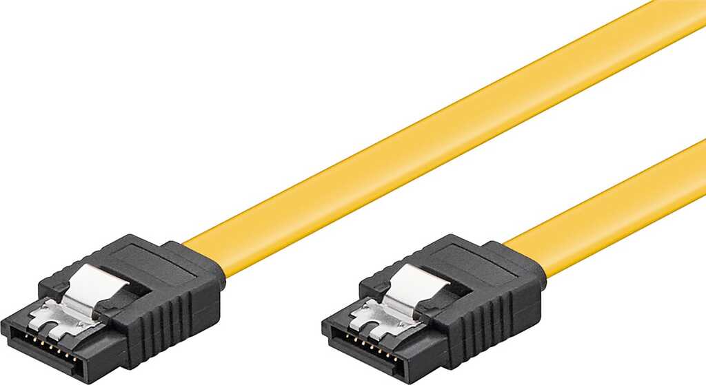 1m SATA III, 6Gb/s-Kabel gelb S-ATA L-Type > L-Type goobay