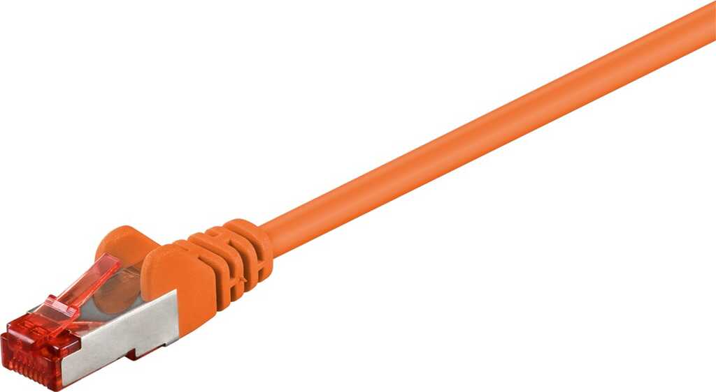 Goobay 95526 Netzwerkkabel Orange 7,5 m Cat6 S/FTP (S-STP)