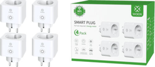 WOOX R6113-4PACK Smart Plug 3680 W Weiß