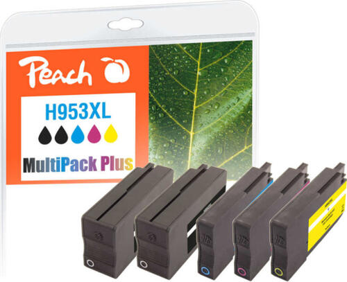 Peach PI300-933 Druckerpatrone 5 Stück(e) Kompatibel Hohe (XL-) Ausbeute Schwarz, Cyan, Magenta, Gelb