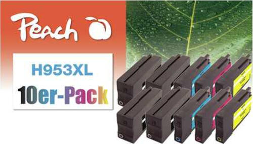 Peach PI300-884 Druckerpatrone 10 Stück(e) Kompatibel Hohe (XL-) Ausbeute Schwarz, Cyan, Magenta, Gelb