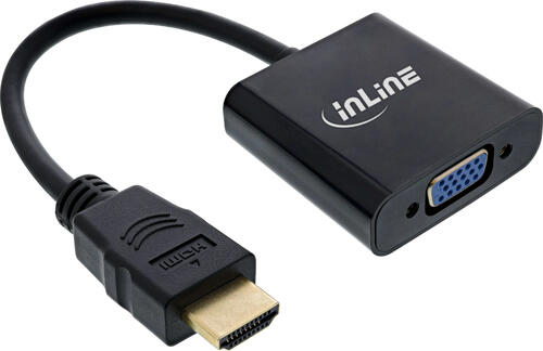 InLine Converter Cable HDMI to VGA, with Audio