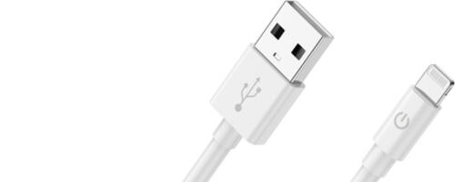 RealPower 385240 Handykabel Weiß 2 m USB A Lightning
