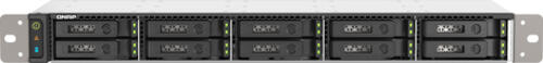 QNAP TS-h1090FU NAS Rack (1U) Ethernet/LAN Schwarz, Grau 7302P