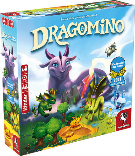 Pegasus Spiele Dragomino Kinderspiel 20 min Brettspiel Rollenspiele