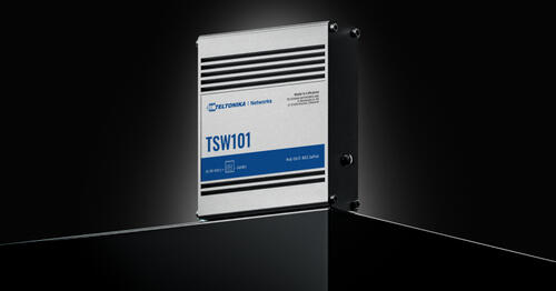 Teltonika TSW101 Gigabit Ethernet (10/100/1000) Power over Ethernet (PoE) Metallisch